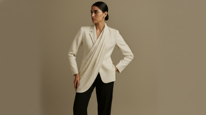 Inside the Sleek Sari Jacket: Where Drapes Become Architecture