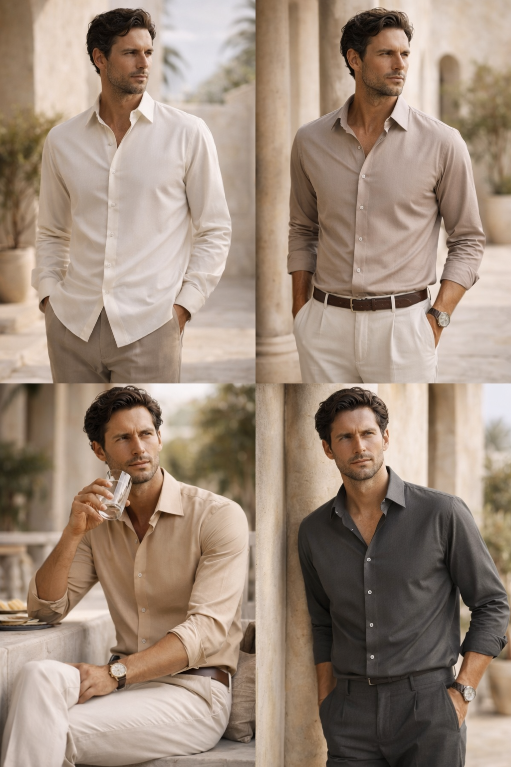 Ivory Heritage Linen Shirt