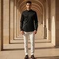 Midnight Regal Asymmetric Shirt