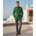 Emerald Breeze Premium Linen Shirt
