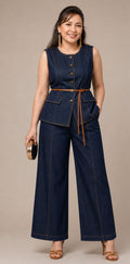 Midnight Luxe Denim Co-ord Set
