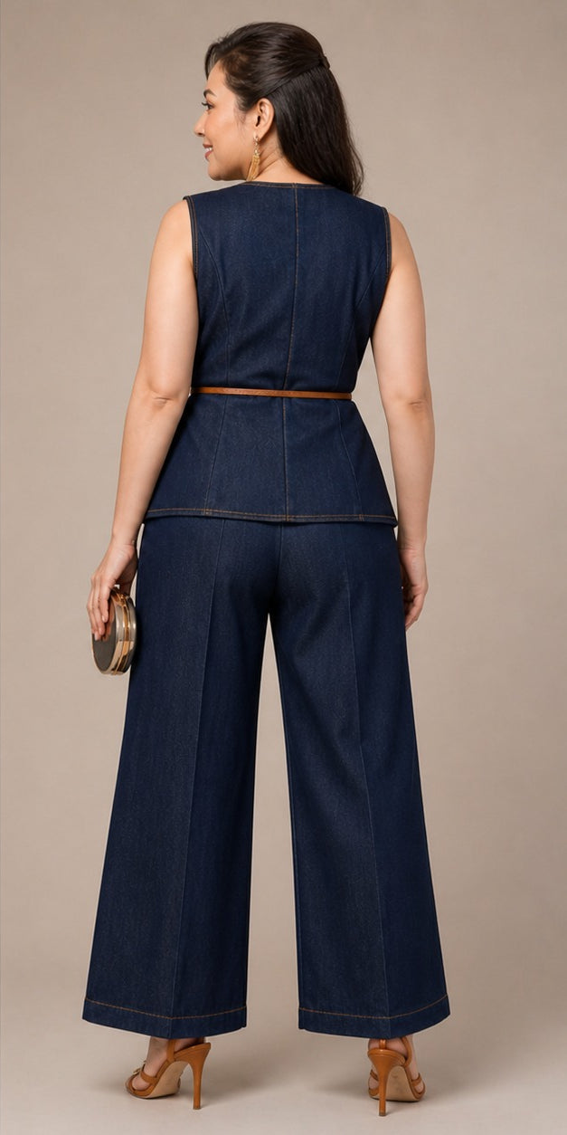 Midnight Luxe Denim Co-ord Set