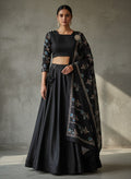 Ebony Royal Drape Lehenga