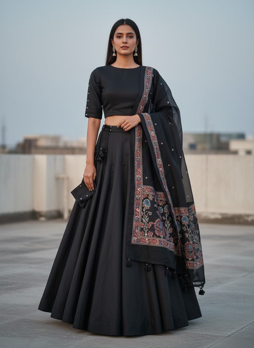 Noir Skyline Lehenga